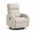 Relaxsessel mit manueller Liegefunktion 82 x 91 x 104 cm Polyester Beige